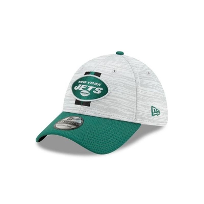 Green New York Jets Hat - New Era NFL Official NFL Training 39THIRTY Stretch Fit Caps USA1069435